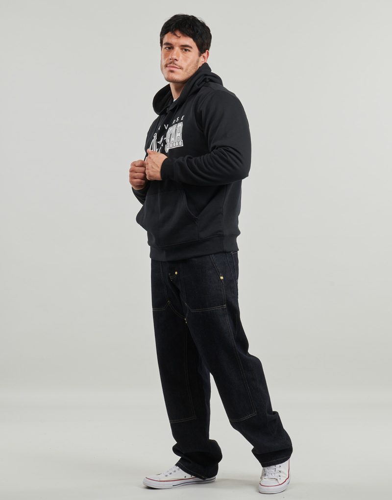 Felpe con cappuccio Converse CONVERSE ALL STAR HOODIE Nero Felpe con cappuccio Uomo - 3