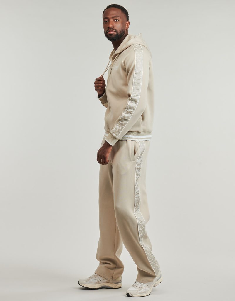 Felpe con cappuccio Guess FINLO ZIPPED HOODIE Beige Felpe con cappuccio Uomo - 3