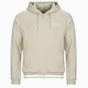 Felpa uomo Guess  FINLO ZIPPED HOODIE  Beige Guess 7628907970696
