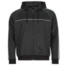 Felpe au cappuccio Guess PARIMO 4G FULL ZIP Sweat &agrave; capuche noir pour homme - 1