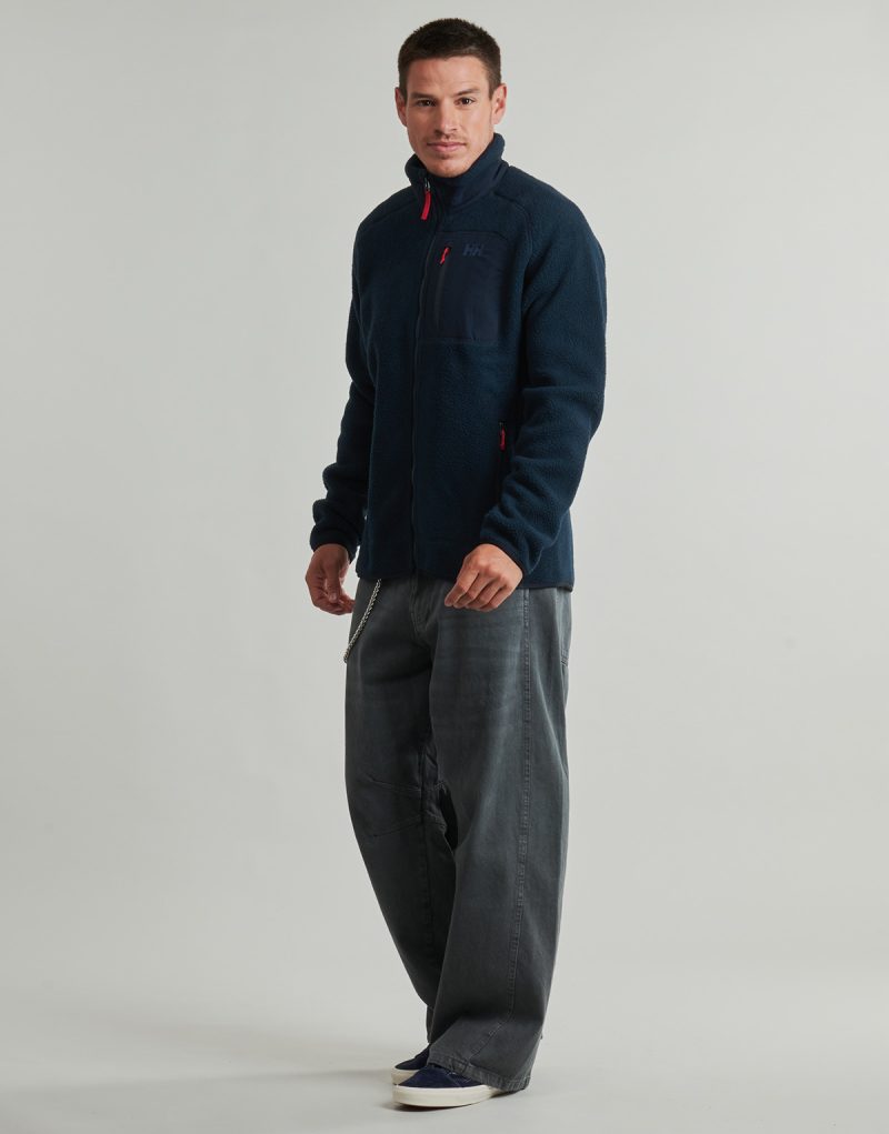 Felpa  Helly Hansen  PANORAMA PILE BLOCK JACKET  Marine -  Felpe Uomo - 3