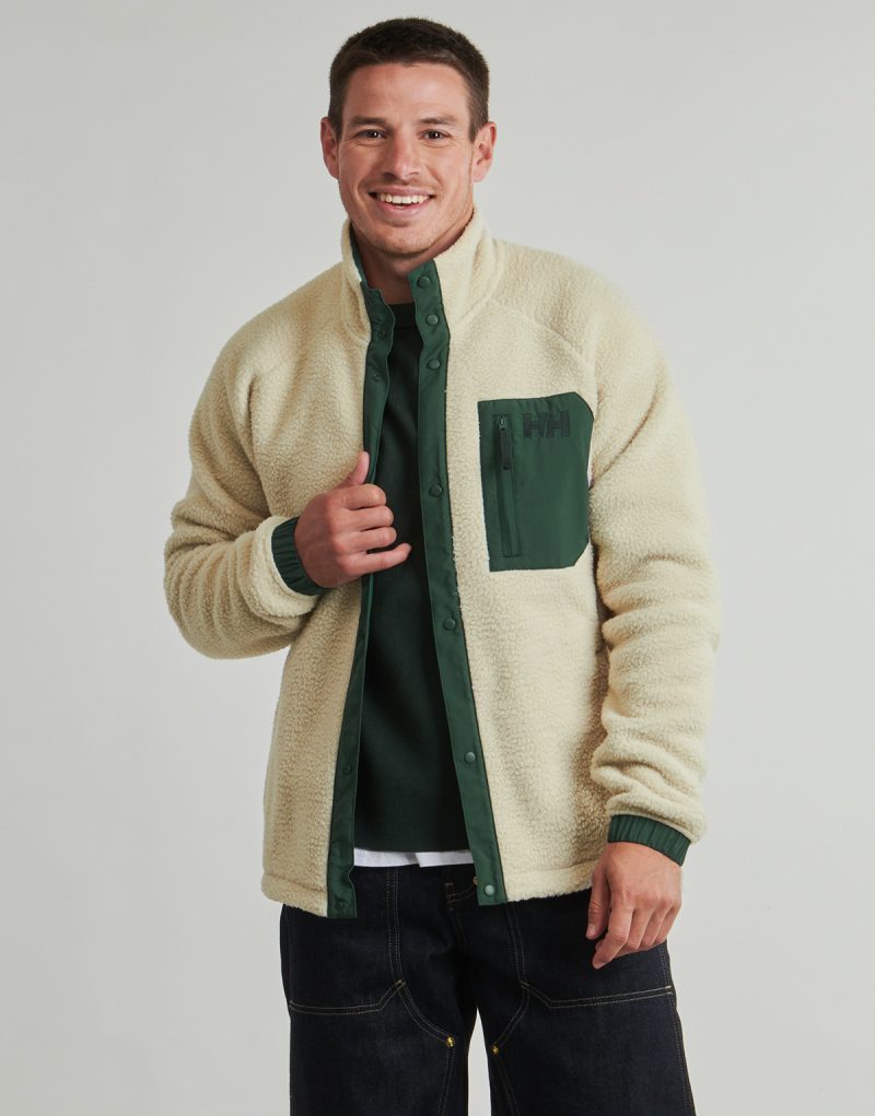 Felpa  Helly Hansen  PANORAMA PILE SNAP  Beige -  Felpe Uomo - 2