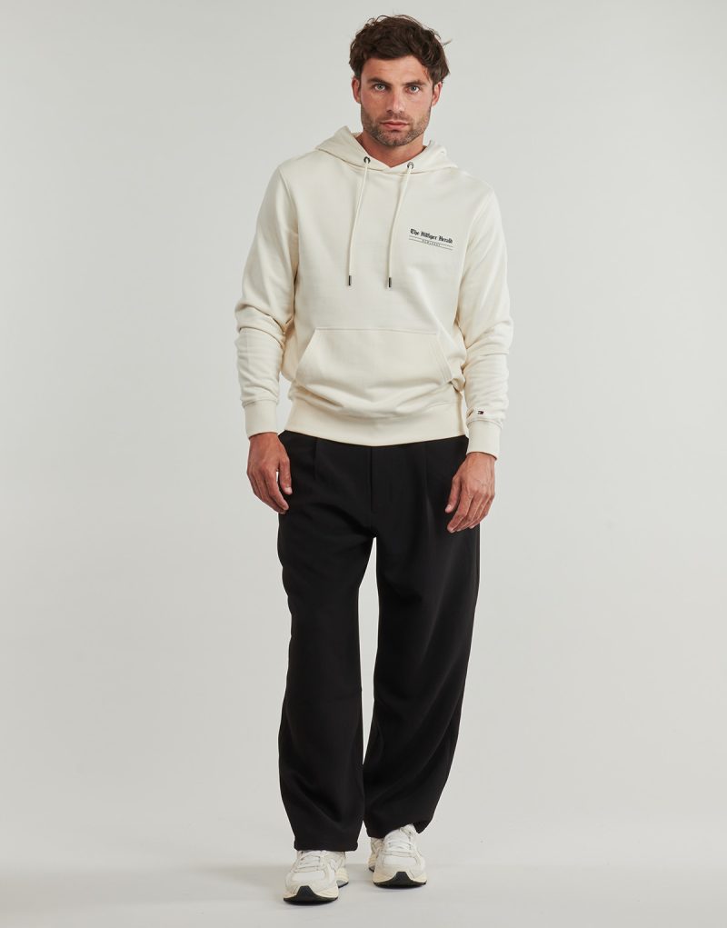 Felpe con cappuccio Tommy Hilfiger HILFIGER HERALD GRAPHIC HOODY Beige Felpe con cappuccio Uomo - 3