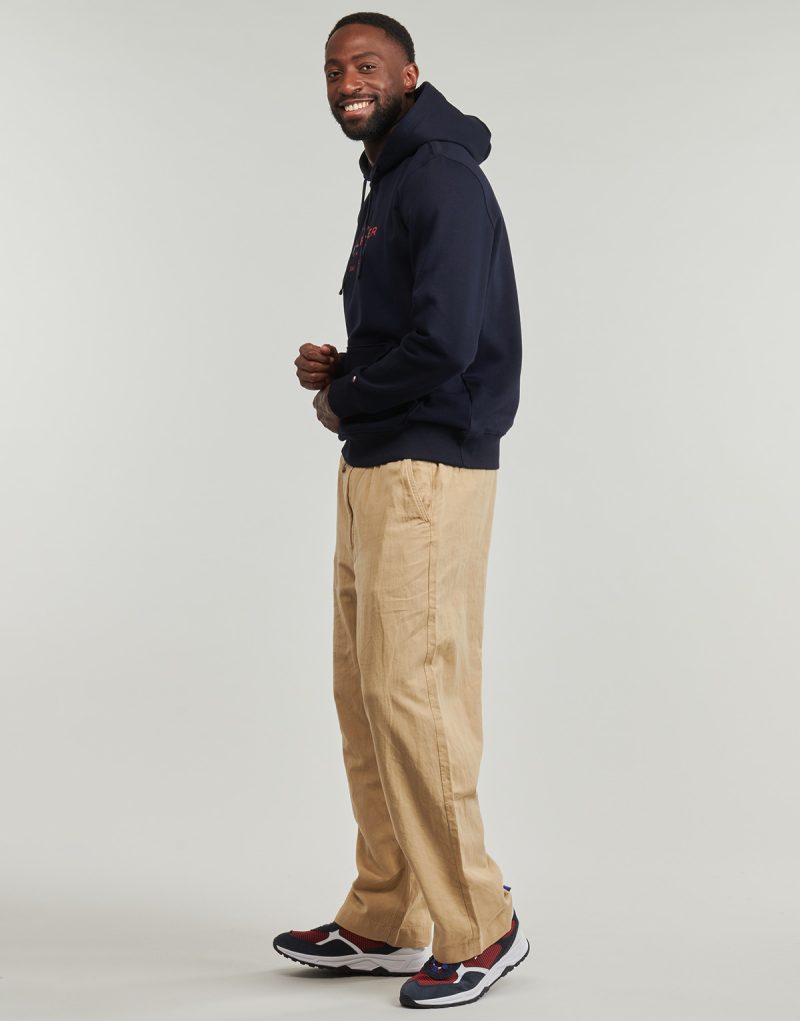 Felpe con cappuccio Tommy Hilfiger OVAL GRAPHIC HOODIE Blu Felpe con cappuccio Uomo - 3