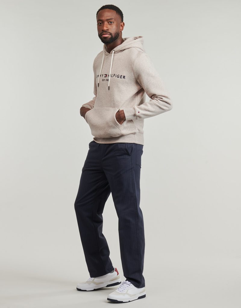 Tommy Hilfiger Hoodies TOMMY LOGO HOODY Beige Men's Hoodies - 3