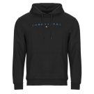 Felpa Tommy Jeans TJM REG LINEAR LOGO HOODIE EXT Nero Felpe Uomo - 1