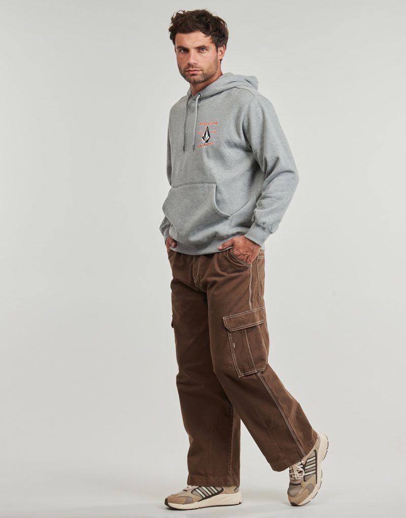 Sudaderas con capucha Volcom WORKWEAR PO Gris Sudaderas con capucha Hombre - 3