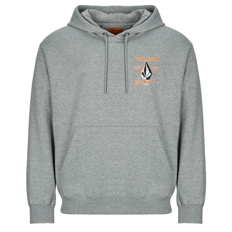 Sudaderas con capucha Volcom WORKWEAR PO Gris Sudaderas con capucha Hombre - 1