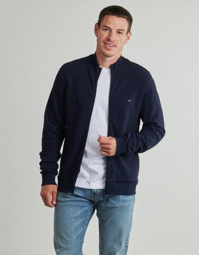 Giacca Sportiva Emporio Armani FZ SWEATSHIRT AF14982 Marine Giacche Sportive Uomo - 2