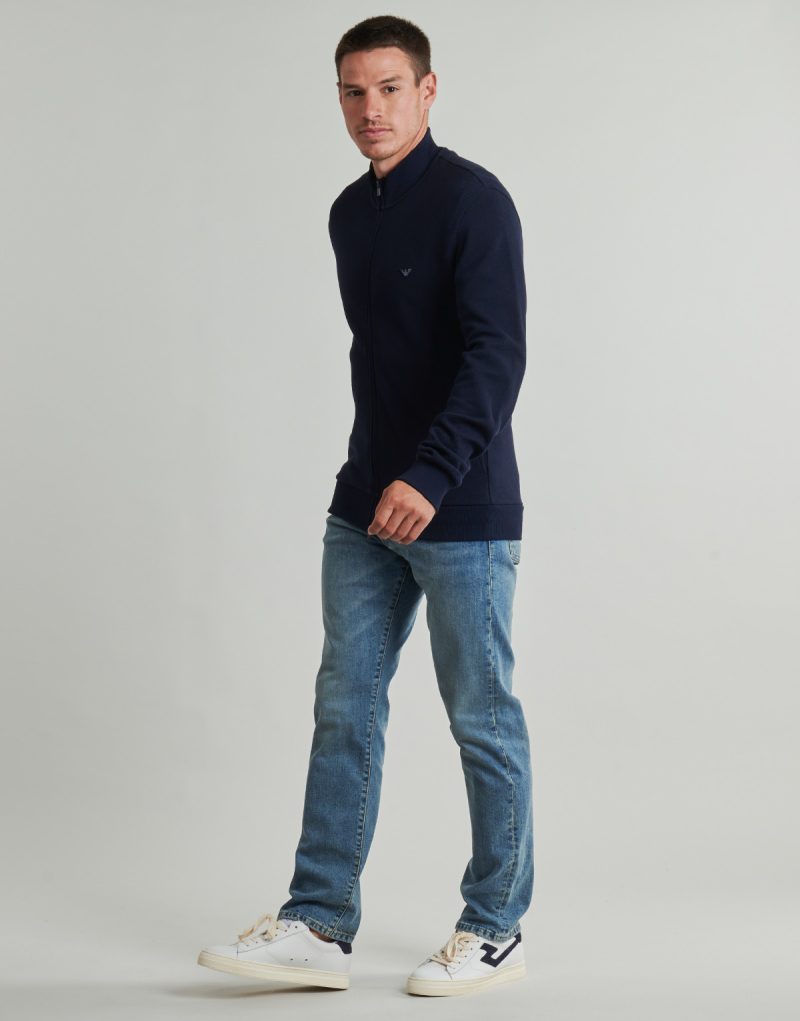 Giacca Sportiva Emporio Armani FZ SWEATSHIRT AF14982 Marine Giacche Sportive Uomo - 3