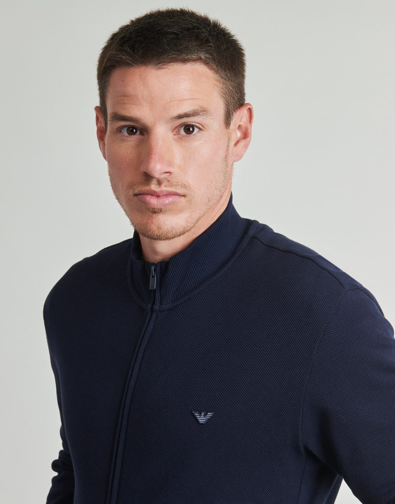 Giacca Sportiva Emporio Armani FZ SWEATSHIRT AF14982 Marine Giacche Sportive Uomo - 5