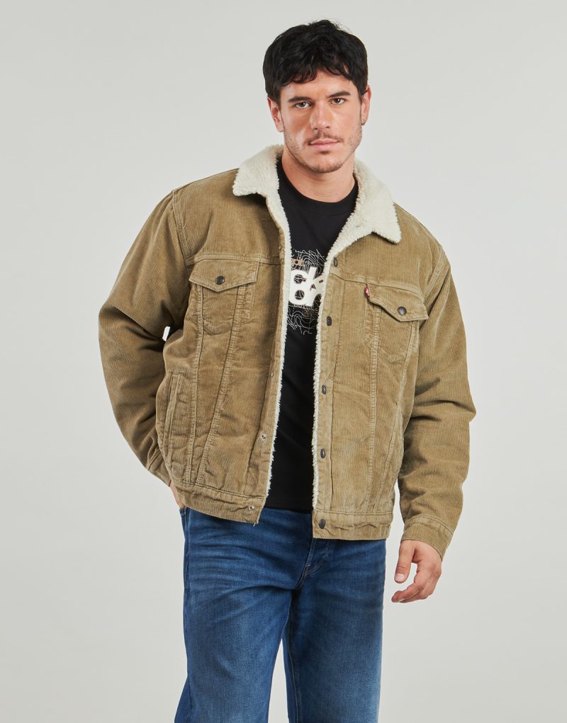 Giubbotto Levis RELAXED FIT SHERPA TRKR Beige Giubbotti Uomo - 2