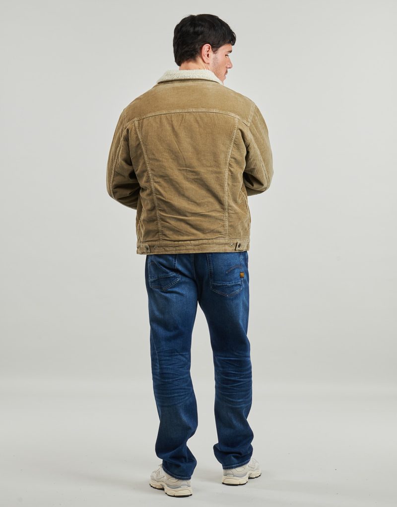Giubbotto Levis RELAXED FIT SHERPA TRKR Beige Giubbotti Uomo - 4
