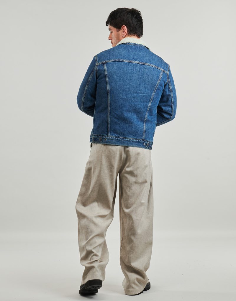 Giacca in jeans Levis TYPE 3 SHERPA TRUCKER Blu Giacche in jeans Uomo - 4