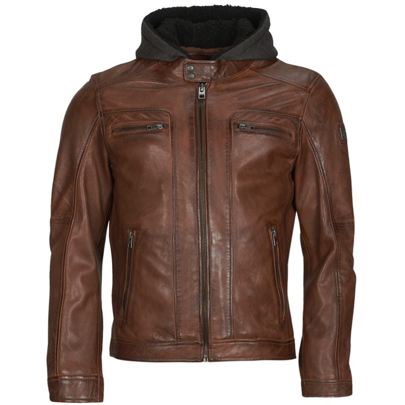 Lederjackeelle Oakwood DRINK Brown Jackets in pelle Mann - 1