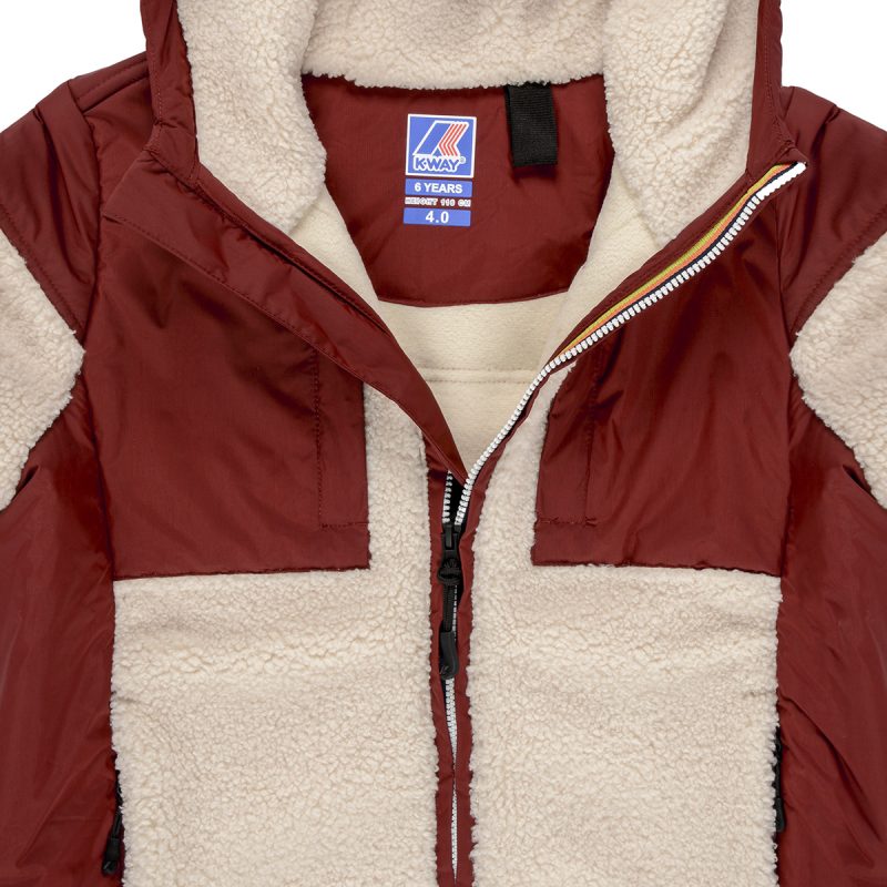 Giubbotto K-Way P. SAMSON 4.0 ORSETTO Beige - Giubbotti Bambina - 3