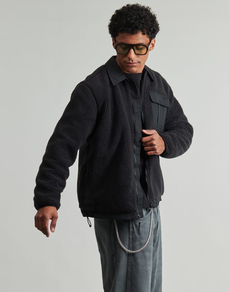 Giubbotto  Levis  JOONIE SHERPA JACKET  Nero -  Giubbotti Uomo - 3