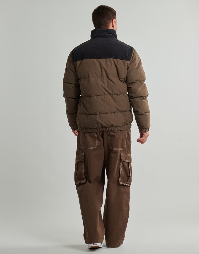 Giubbotto  Rip Curl  FADE OUT CORD PUFFER JACKET  Marrone Giubbotti Uomo - 4