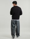 Maglione Selected SLHTELLER FN RELAXED CREW NECK Nero Maglioni Uomo - 4