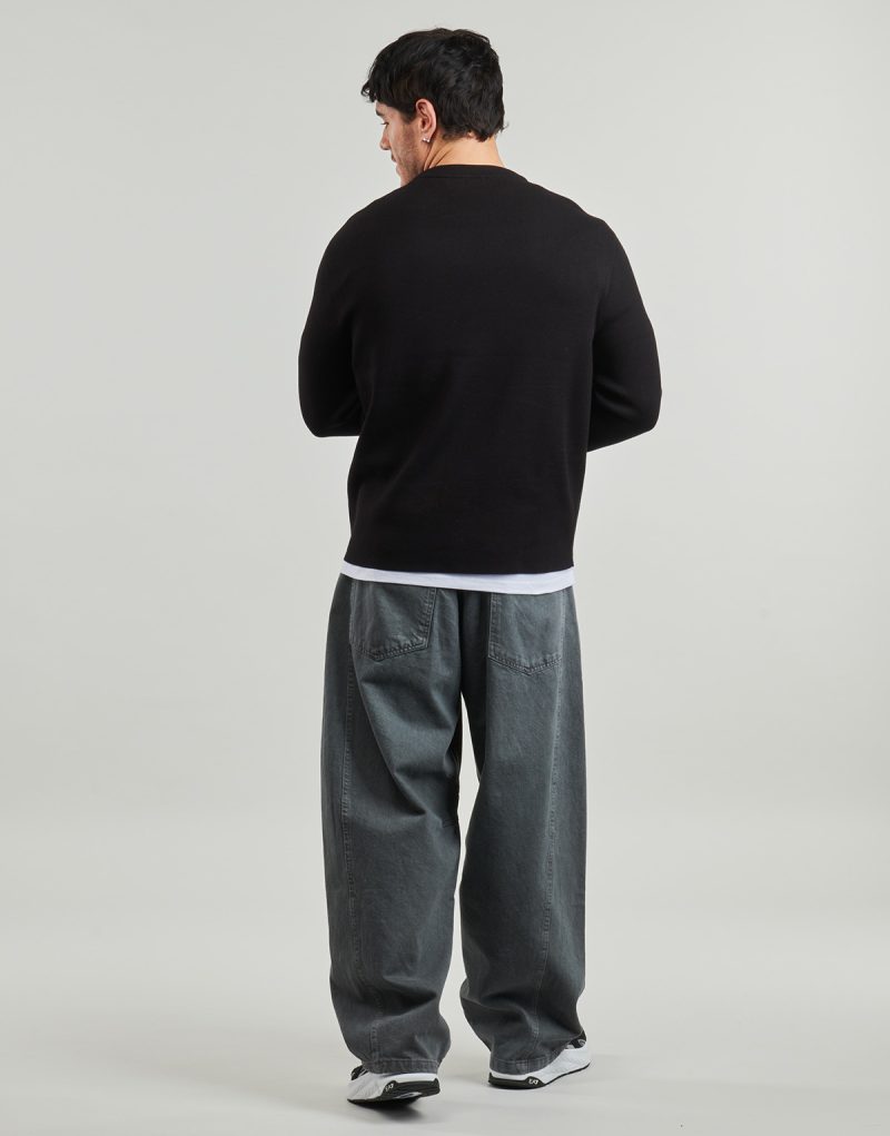 Maglione Selected SLHTELLER FN RELAXED CREW NECK Nero Maglioni Uomo - 4