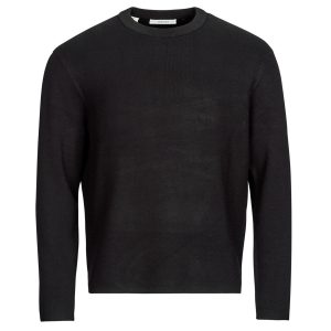 Maglione uomo Selected  SLHTELLER FN RELAXED CREW NECK  Nero Selected 5715730848376