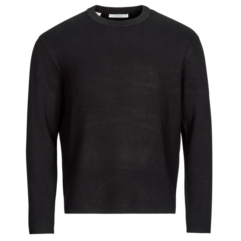 Maglione Selected SLHTELLER FN RELAXED CREW NECK Nero Maglioni Uomo - 1