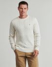 Maglione Tommy Hilfiger CLASSIC COTTON CABLE CREW NECK Beige Maglioni Uomo - 2