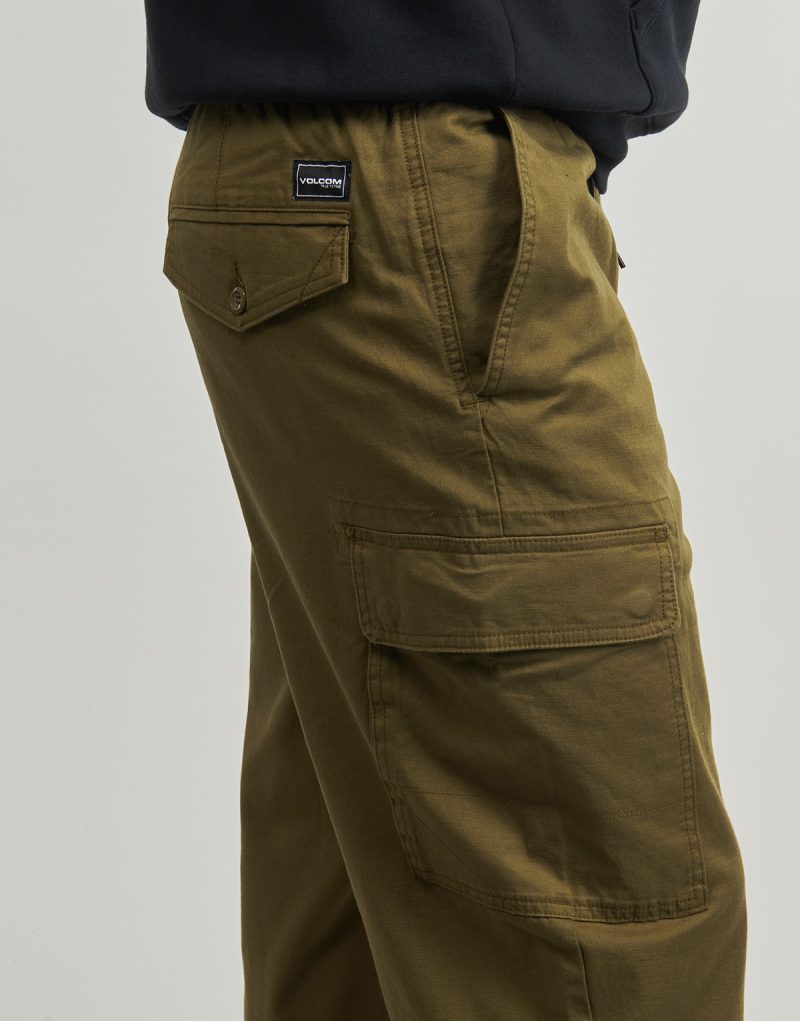 Pantalone Cargo Volcom BILLOW TAPERED CARGO Marrone Pantalone Cargo Uomo - 5
