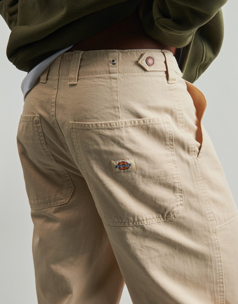 Pantaolini dritti Dickies FORTH SMITH TRUCK PANT WOOD ASH Beige Pantaolini dritti Uomo - 5