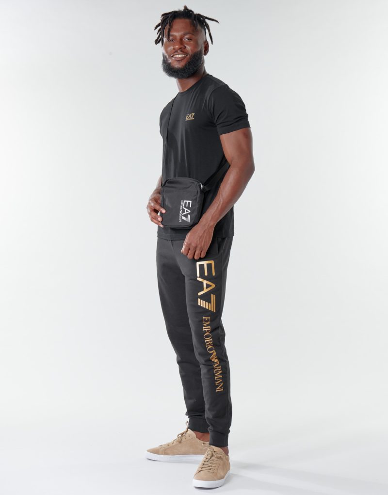 Pantalones Deportivos Emporio Armani EA7 TRAIN LOGO SERIES M PANTS Negro Pantalones Deportivos Hombre - 3
