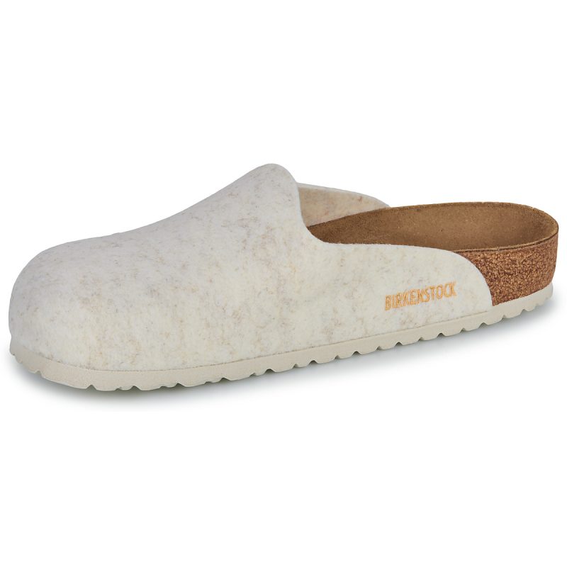 BIRKENSTOCK Amsterdam Feltro / De / Lana / Eggshell / Regular Beige Pantofole Uomo - 4