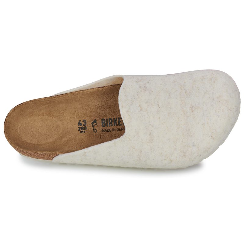 BIRKENSTOCK Amsterdam Feltro / De / Lana / Eggshell / Regular Beige Pantofole Uomo - 6