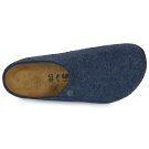 BIRKENSTOCK Zermatt Felt / Nero / Blue / Regular Grigio Pantofole Uomo - 6