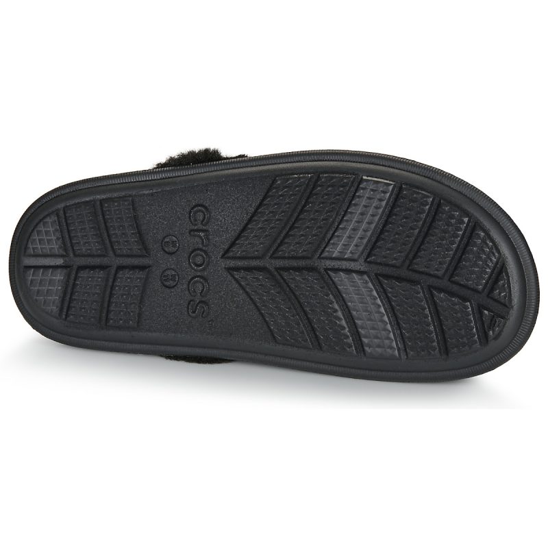 Pantoufles Crocs Classic Fuzz Scuff noires pour homme - Taille 7