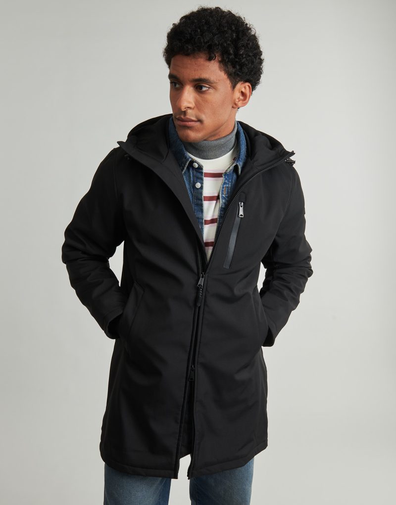 Parka Schott - Parka noire pour homme - Taille 5