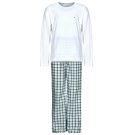 Tommy Hilfiger LS WOVEN PJ SET PRINT White Men's Pajama Sets - 1