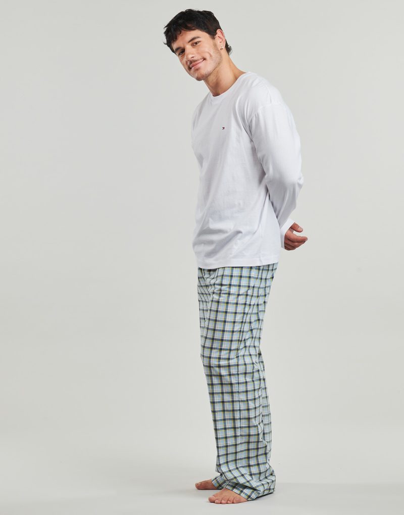 Tommy Hilfiger LS WOVEN PJ SET PRINT White Men's Pajama Sets - 3