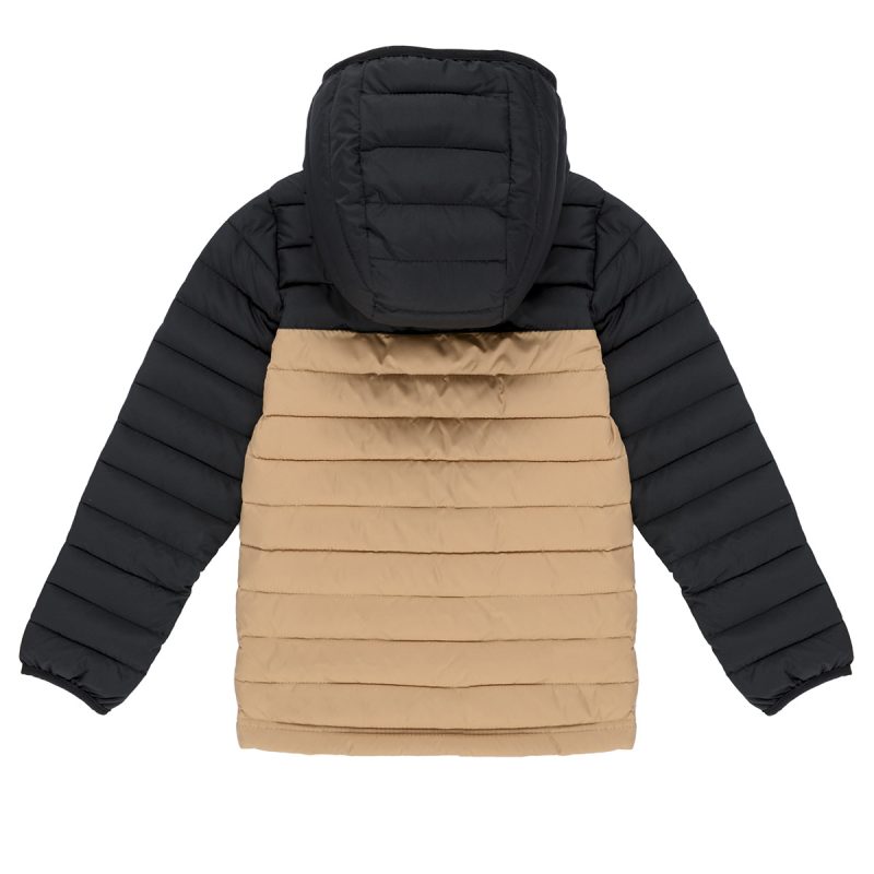 Piumino ragazzo Columbia POWDER LITE II HOODED JACKET Beige Piumini Bambino - 2