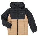 Piumino ragazzo Columbia POWDER LITE II HOODED JACKET Beige Piumini Bambino - 1