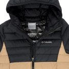 Piumino ragazzo Columbia POWDER LITE II HOODED JACKET Beige Piumini Bambino - 3