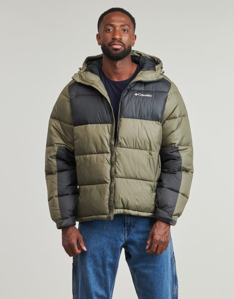 Piumino Columbia PIKE LAKE II HOODED JACKET Kaki Piumini Uomo - 2