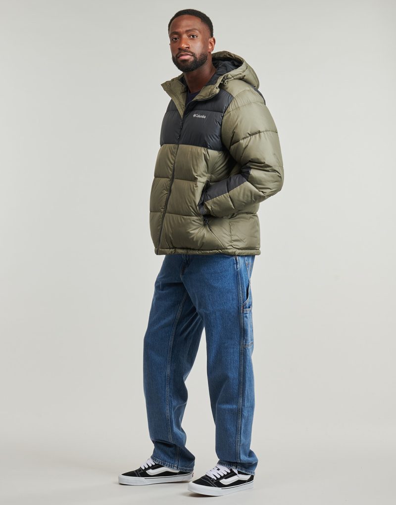 Piumino Columbia PIKE LAKE II HOODED JACKET Kaki Piumini Uomo - 3