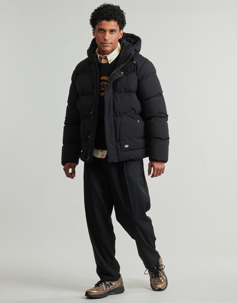 Piumino  Dickies  EAGLEVILLE HOODED PUFFER  Nero -  Piumini Uomo - 2