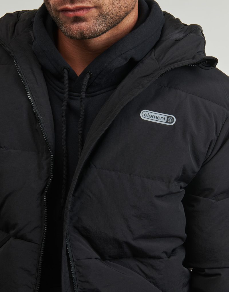 Daunenjacke Element Daunenjacke mit Kapuze, schwarz, f&uuml;r Herren - 5