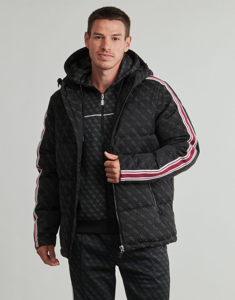 Doudoune Guess Doudounes noires FUSCO 4G pour homme - 2