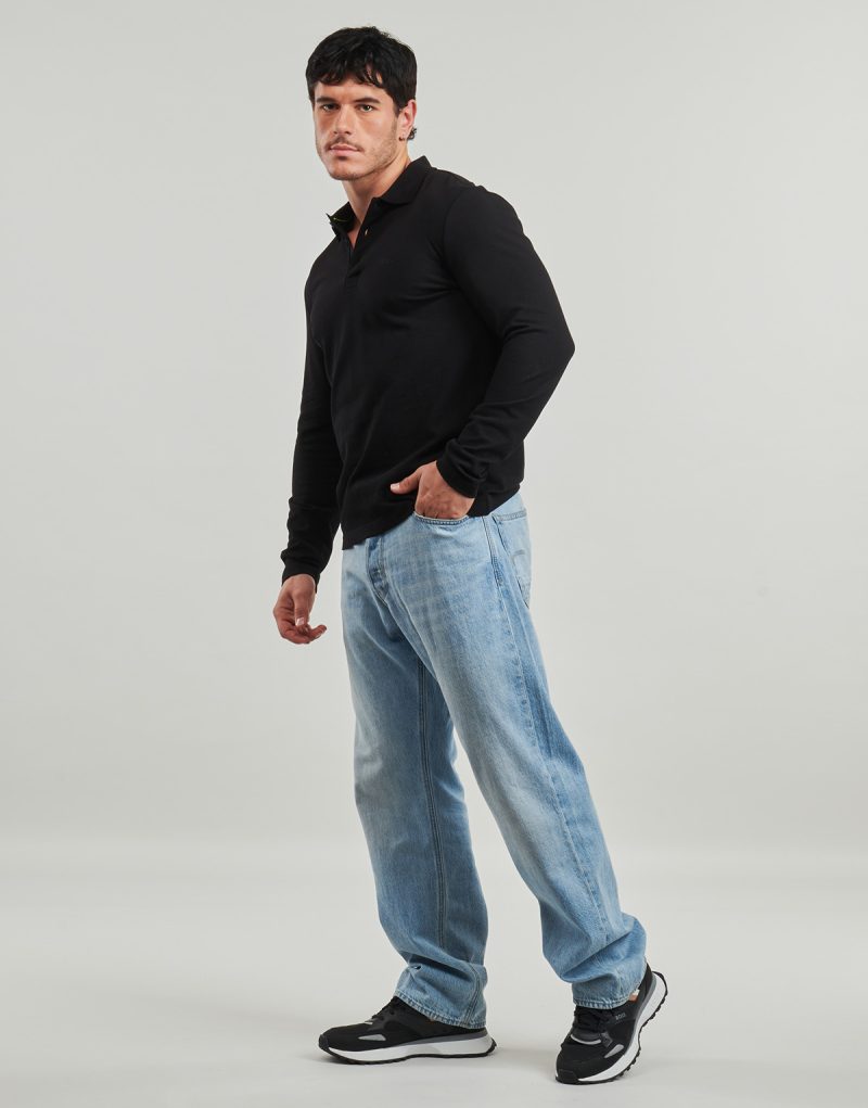 Polo maniche lunghe  BOSS  Plisy  Nero -  Polo maniche lunghe Uomo - 3