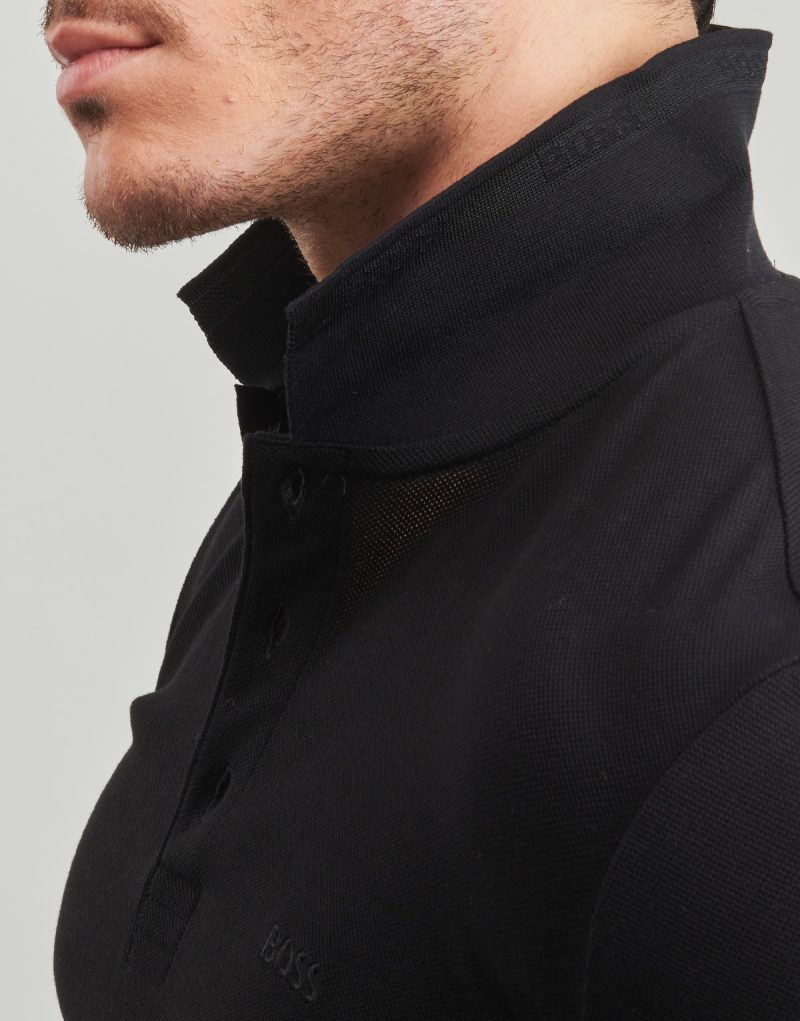 Polo maniche lunghe  BOSS  Plisy  Nero -  Polo maniche lunghe Uomo - 5
