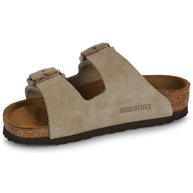BIRKENSTOCK Arizona Kids Suede / Taupe / Stretto Beige Ciabatta Bambino - 4