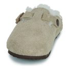 BIRKENSTOCK Boston Kids Suede / Taupe / Stretto Beige Zoccoli Bambino - 3