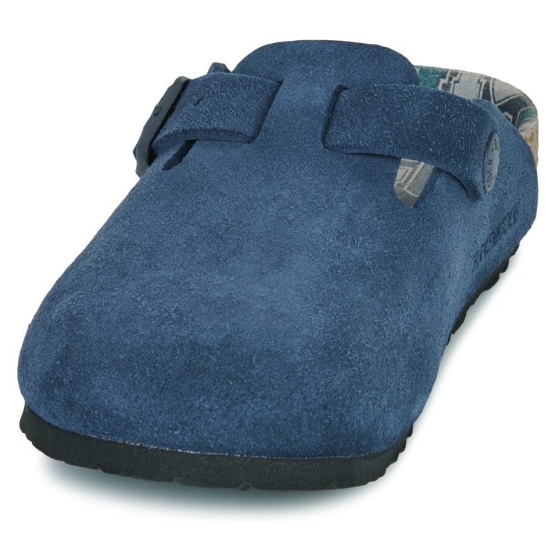 BIRKENSTOCK Boston Kids Suede / New / Navy / Stretto Blu Zoccoli Bambino - 3
